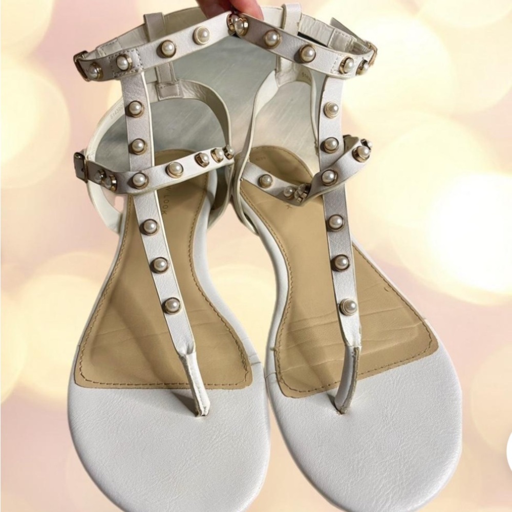 New Look Women's White Sandals